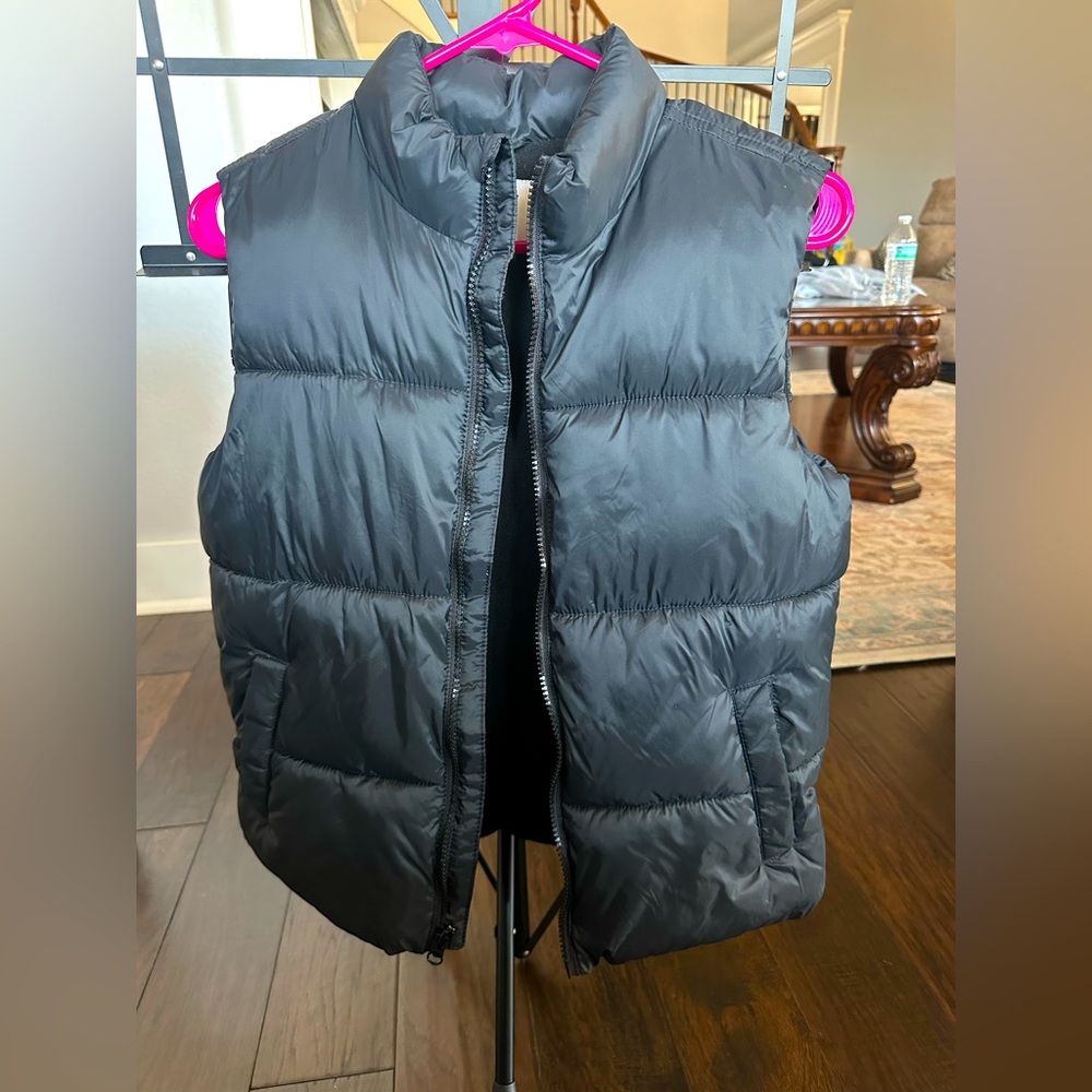 Boys Black Puffer Vest